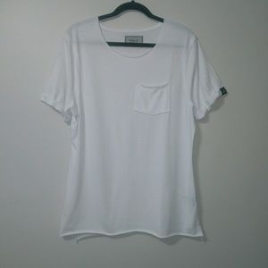 🍒 Manmade apparel "brewer" cuffed arm raw hem